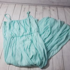 Signature by Robbie Bee 👗 Aqua Chiffon Maxi Dress